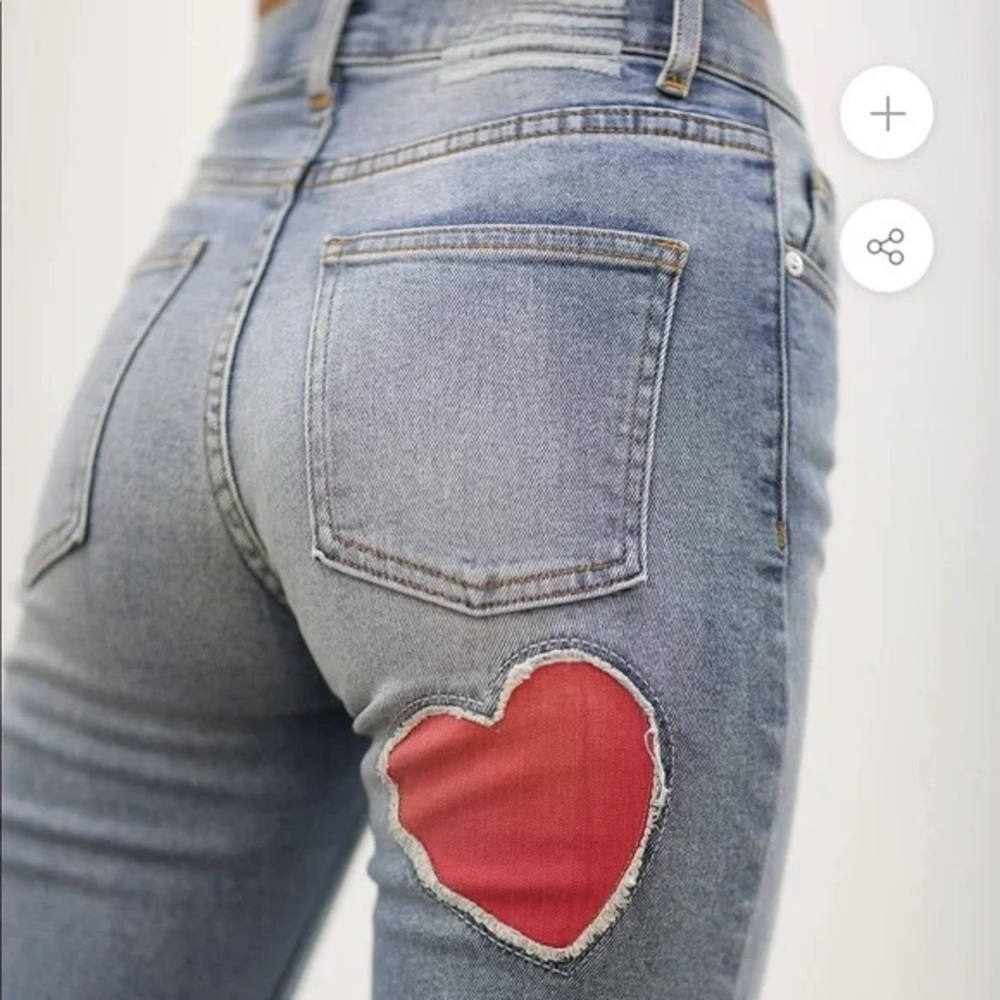 REVICE Heart Jeans size 28 EUC
